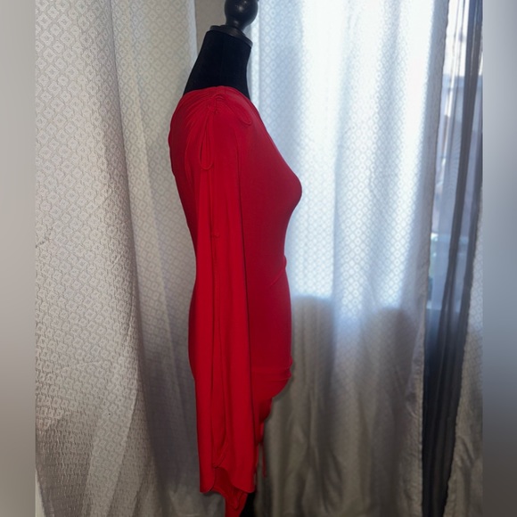 Fashion nova red midi dress. - Picture 8 of 10